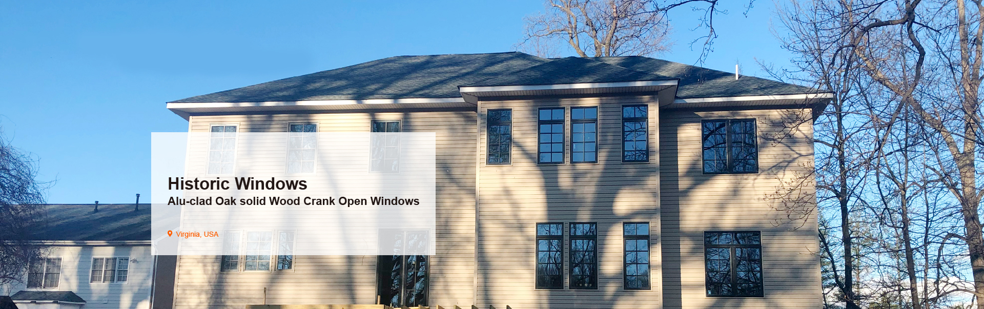 Alu clad Wood Crank Windows Project in Palo Alto